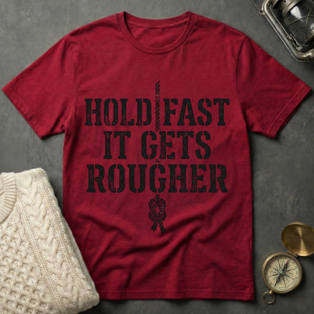 Hold Fast · It Gets Rougher T-Shirt