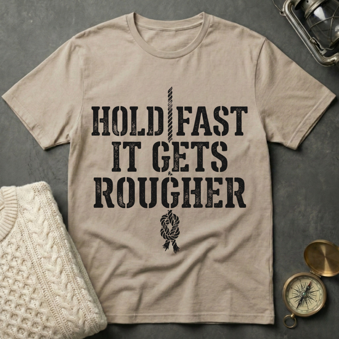 Hold Fast · It Gets Rougher T-Shirt