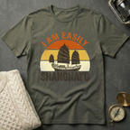 I Am Easily Shanghai'd - Distressed Retro T-Shirt