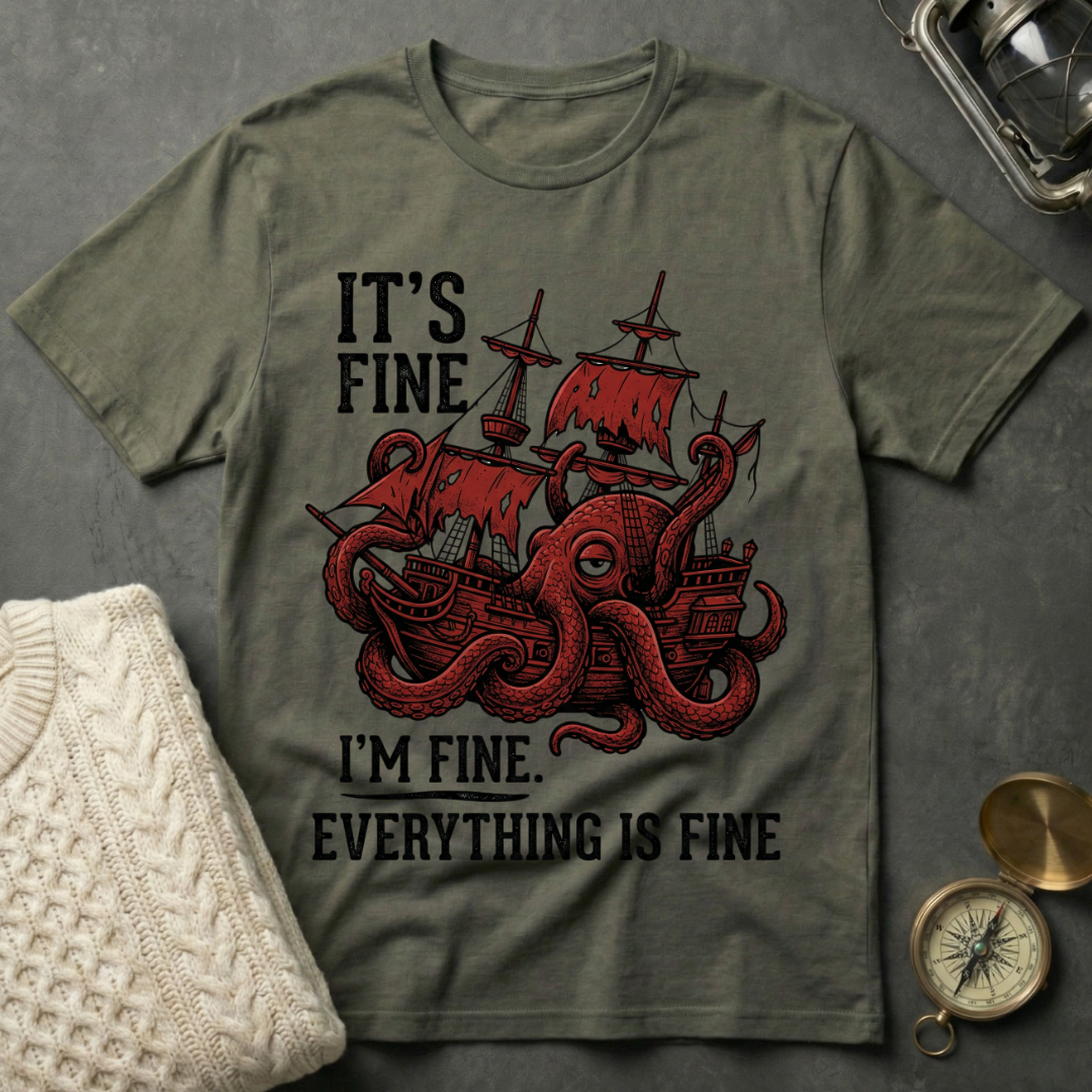 It's Fine - Kraken T-Shirt