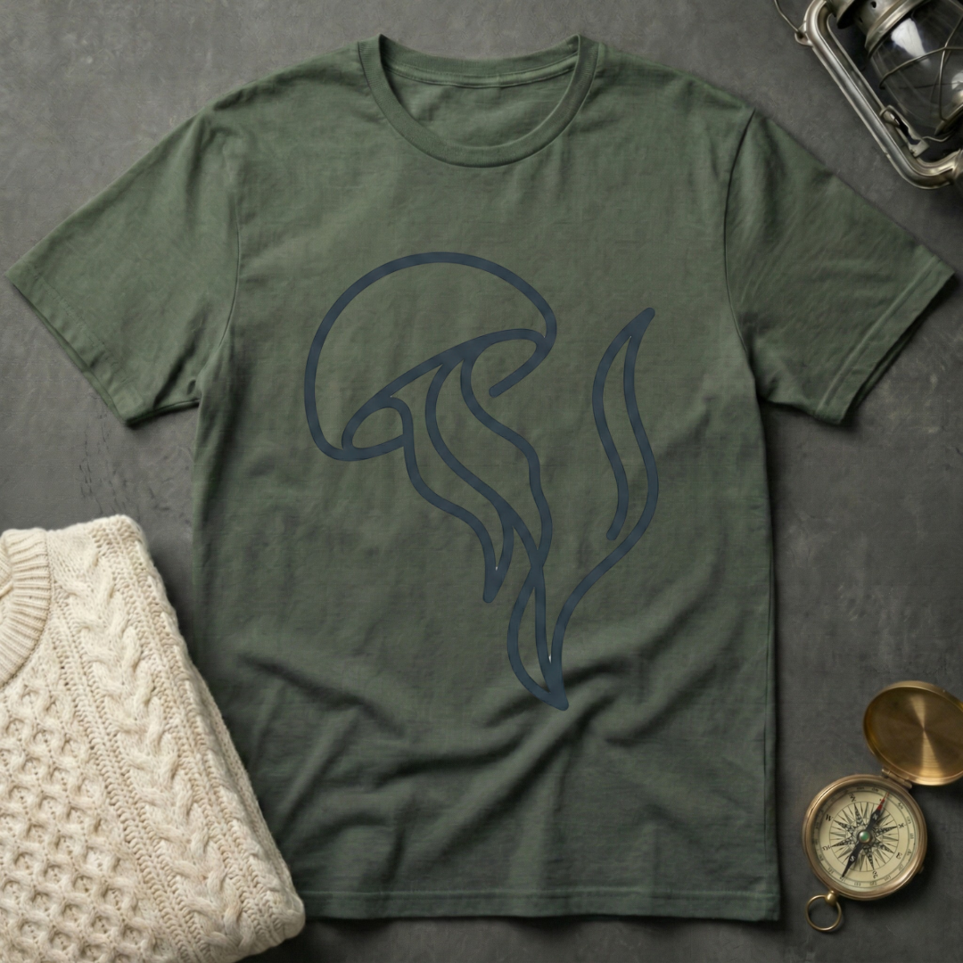 Jellyfish · Seagrass - Line Art T-Shirt