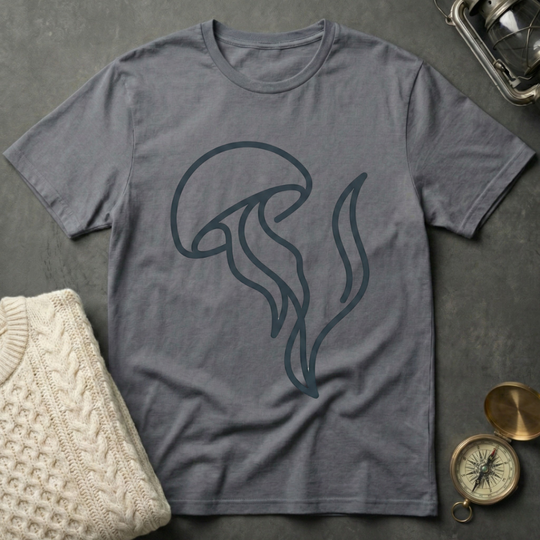 Jellyfish · Seagrass - Line Art T-Shirt