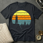 Lighthouse · Regatta - Distressed Retro Sunset T-Shirt