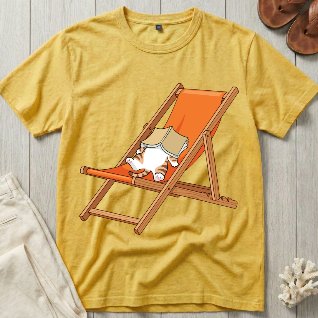 Lounge Chair Cat T-Shirt
