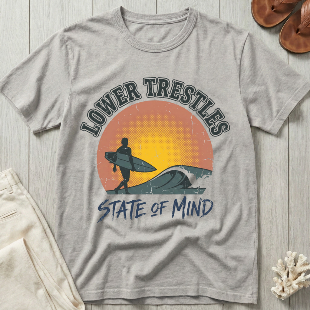 Lower Trestles State of Mind - Distressed Sunset T-Shirt