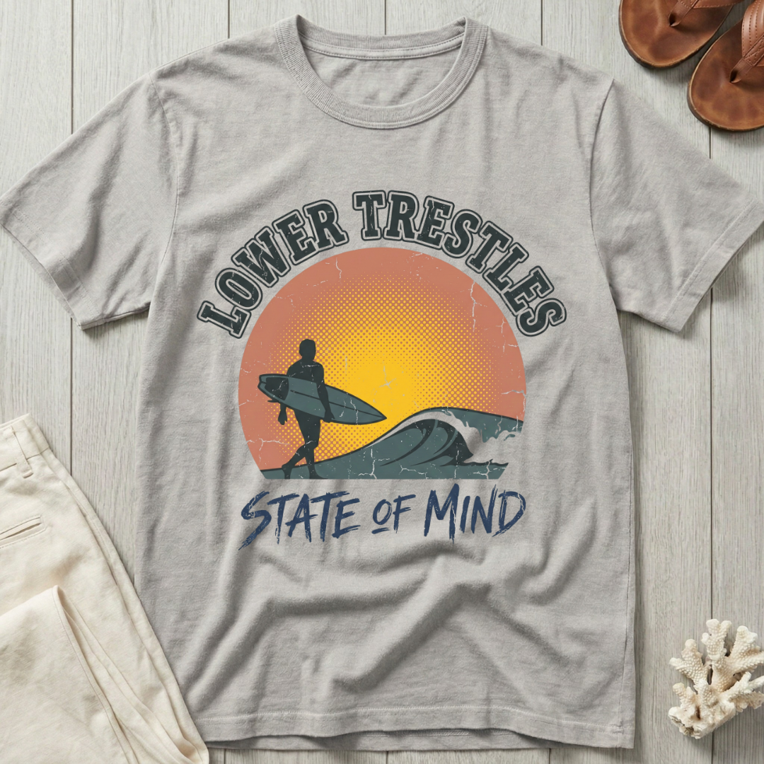 Lower Trestles State of Mind - Distressed Sunset T-Shirt
