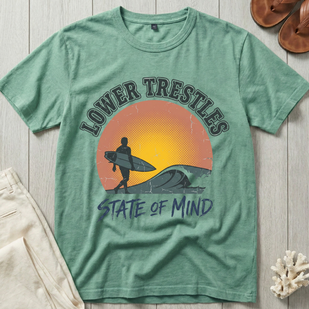Lower Trestles State of Mind - Distressed Sunset T-Shirt