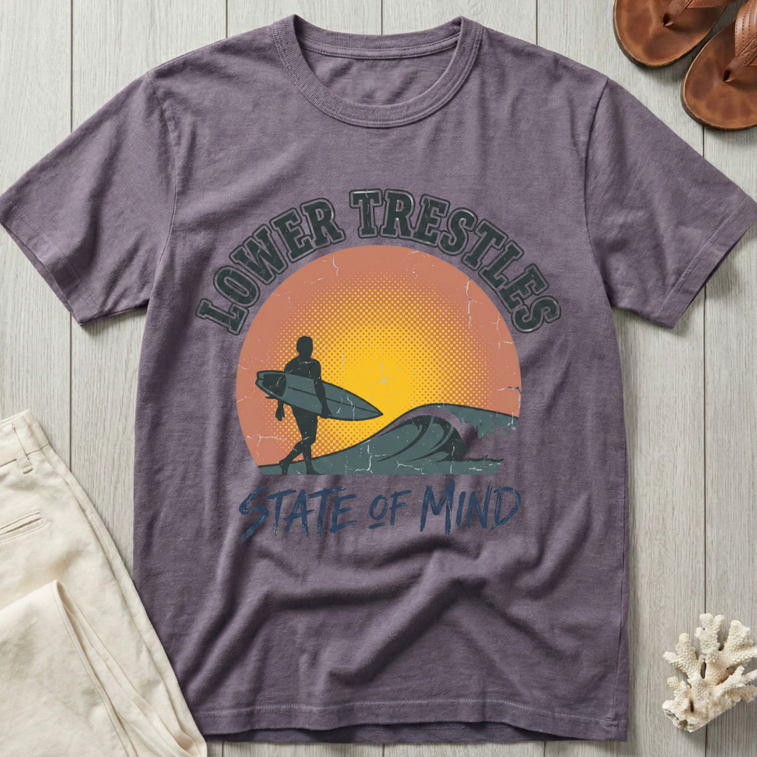 Lower Trestles State of Mind - Distressed Sunset T-Shirt
