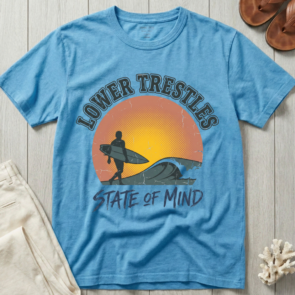 Lower Trestles State of Mind - Distressed Sunset T-Shirt