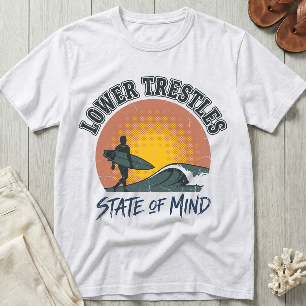 Lower Trestles State of Mind - Distressed Sunset T-Shirt