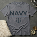 NAVY · Never Again Volunteer Yourself - Trident T-Shirt