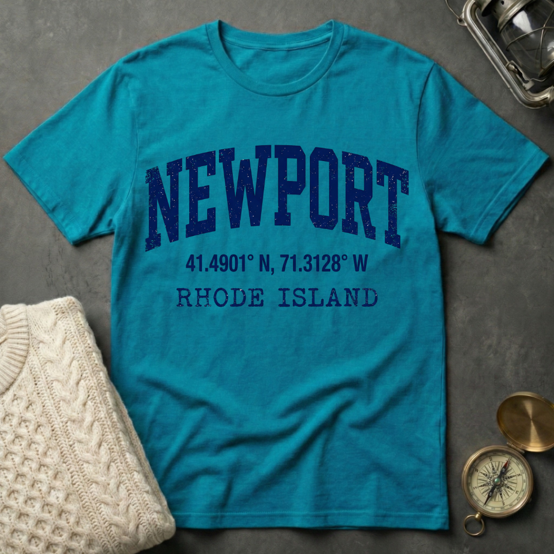 Newport, RI Coordinates T-Shirt