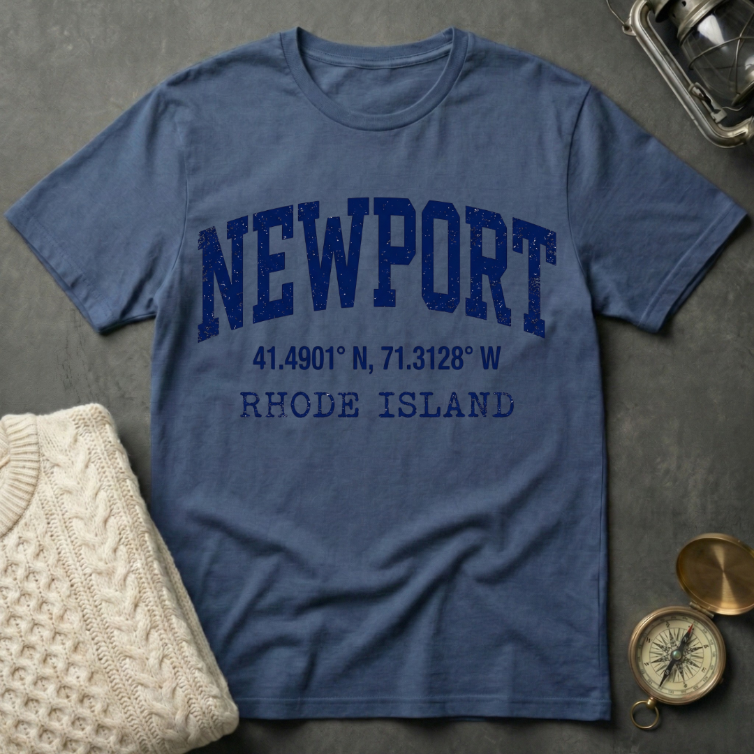 Newport, RI Coordinates T-Shirt