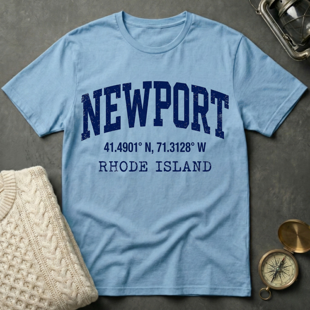 Newport, RI Coordinates T-Shirt