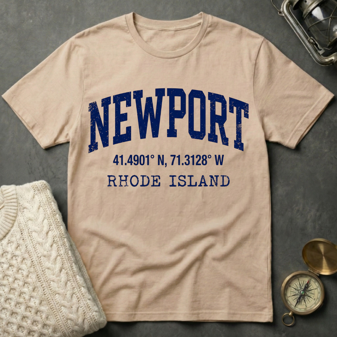 Newport, RI Coordinates T-Shirt