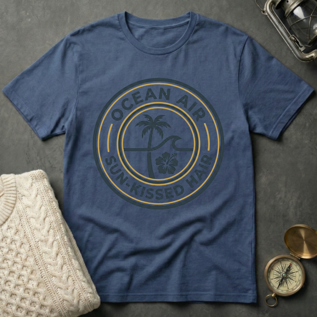 Ocean Air Sun-Kissed Hair - Emblem T-Shirt