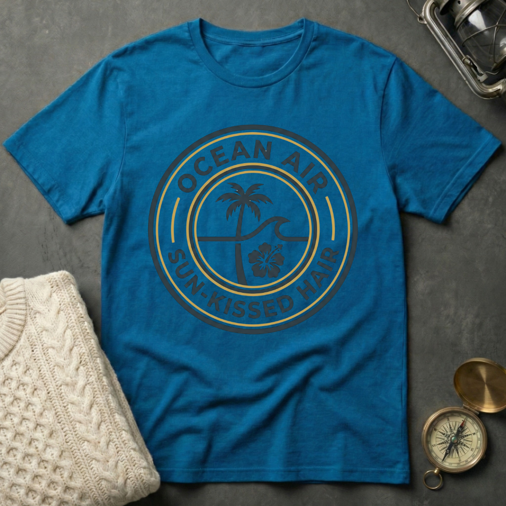Ocean Air Sun-Kissed Hair - Emblem T-Shirt