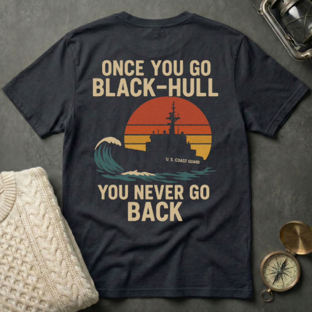 Once You Go Black-Hull - Retro Sunset T-Shirt