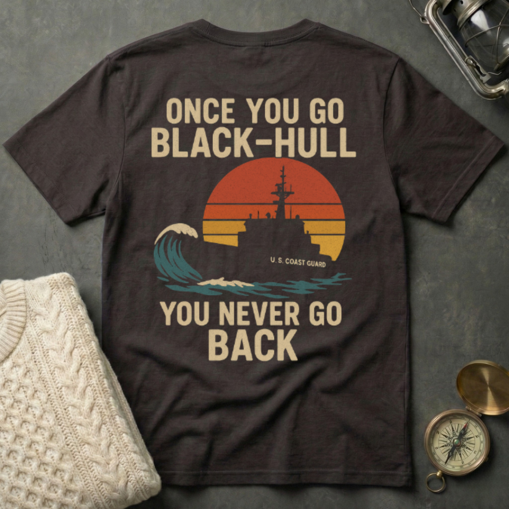 Once You Go Black-Hull - Retro Sunset T-Shirt