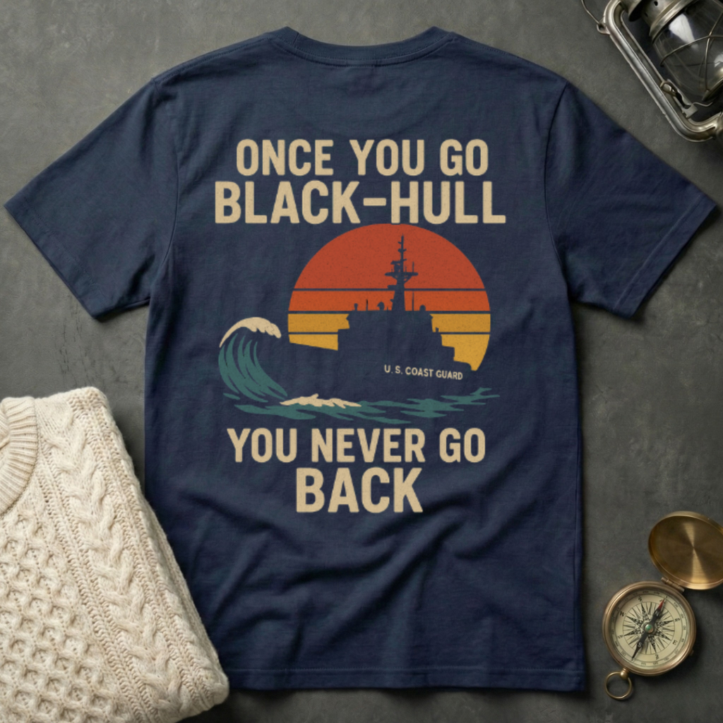 Once You Go Black-Hull - Retro Sunset T-Shirt