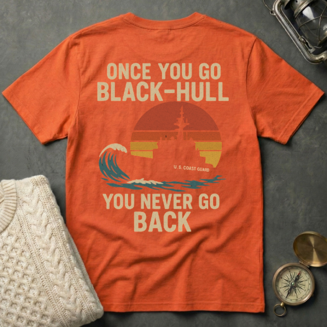 Once You Go Black-Hull - Retro Sunset T-Shirt
