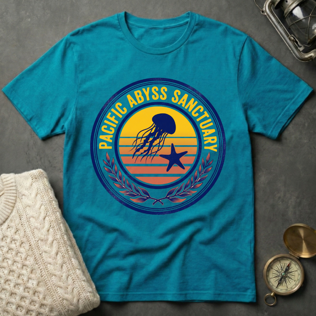 Pacific Abyss Sanctuary - Retro Emblem T-Shirt
