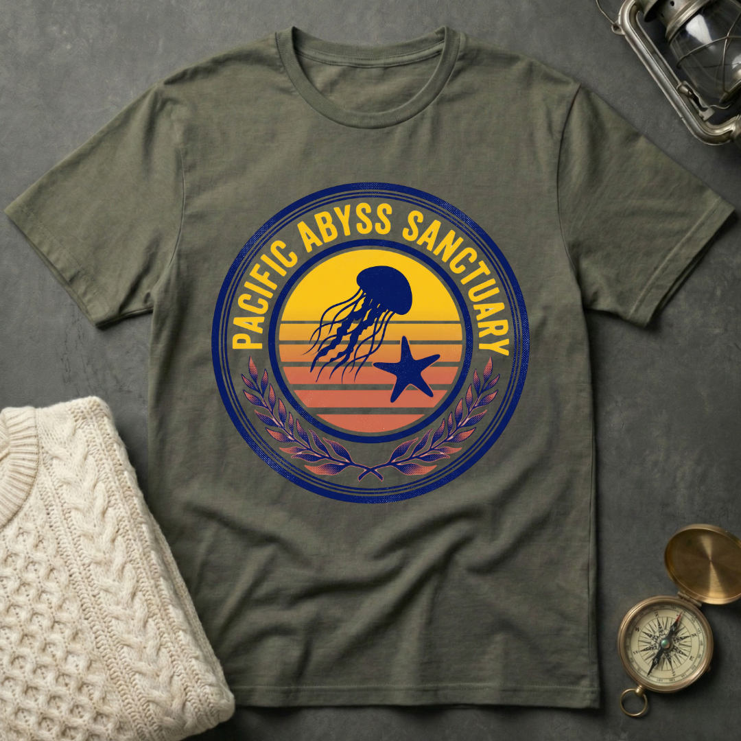 Pacific Abyss Sanctuary - Retro Emblem T-Shirt