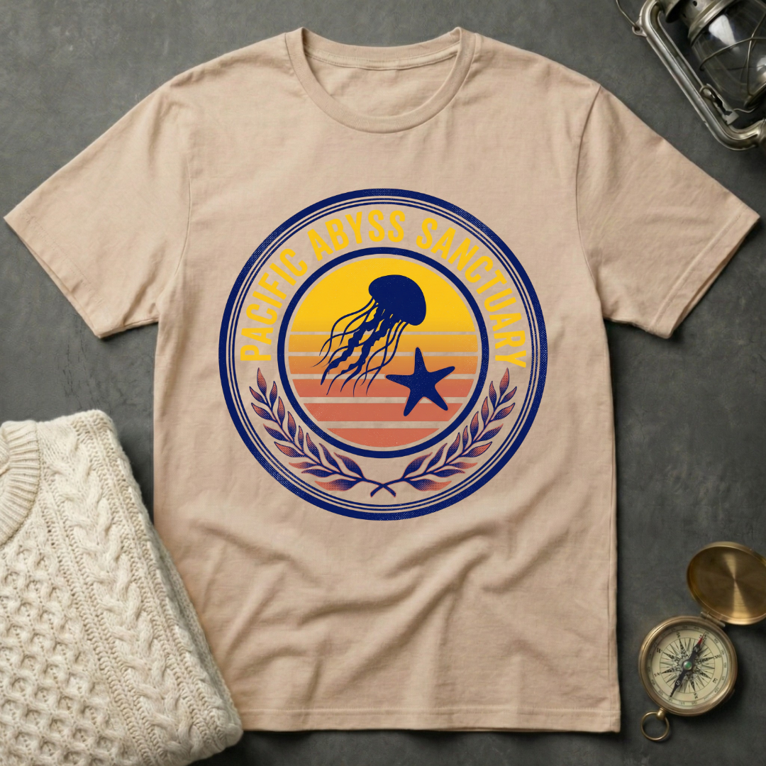 Pacific Abyss Sanctuary - Retro Emblem T-Shirt