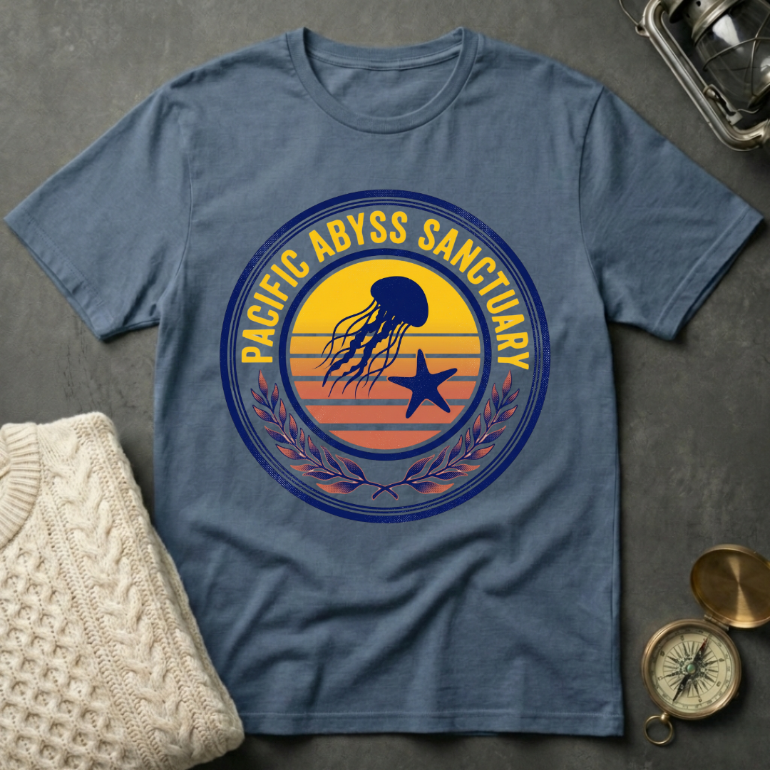 Pacific Abyss Sanctuary - Retro Emblem T-Shirt