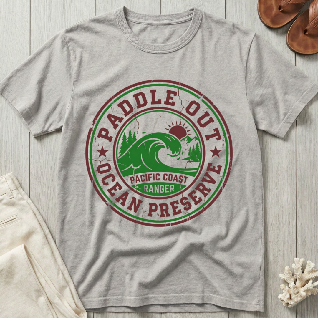 Paddle Out Ocean Preserve - Emblem T-Shirt