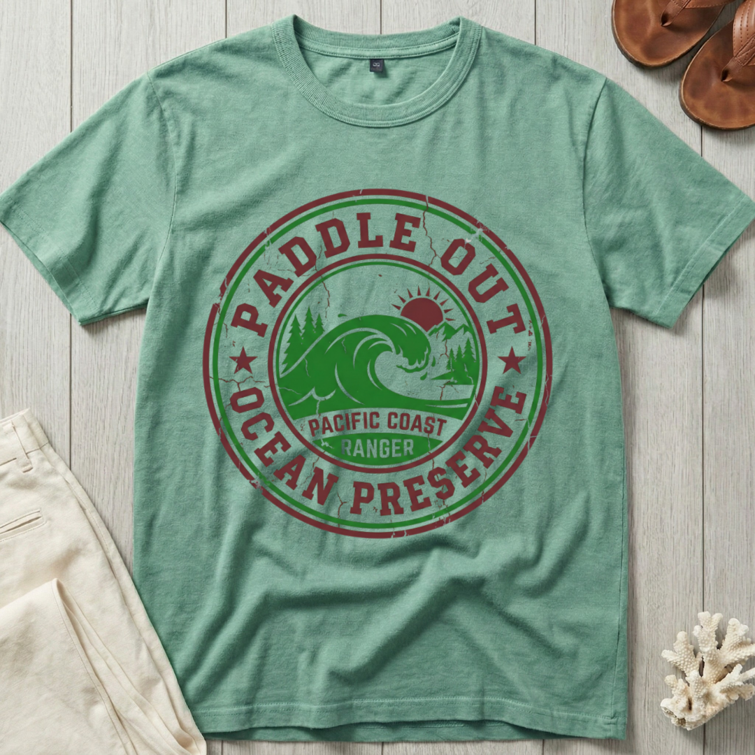Paddle Out Ocean Preserve - Emblem T-Shirt