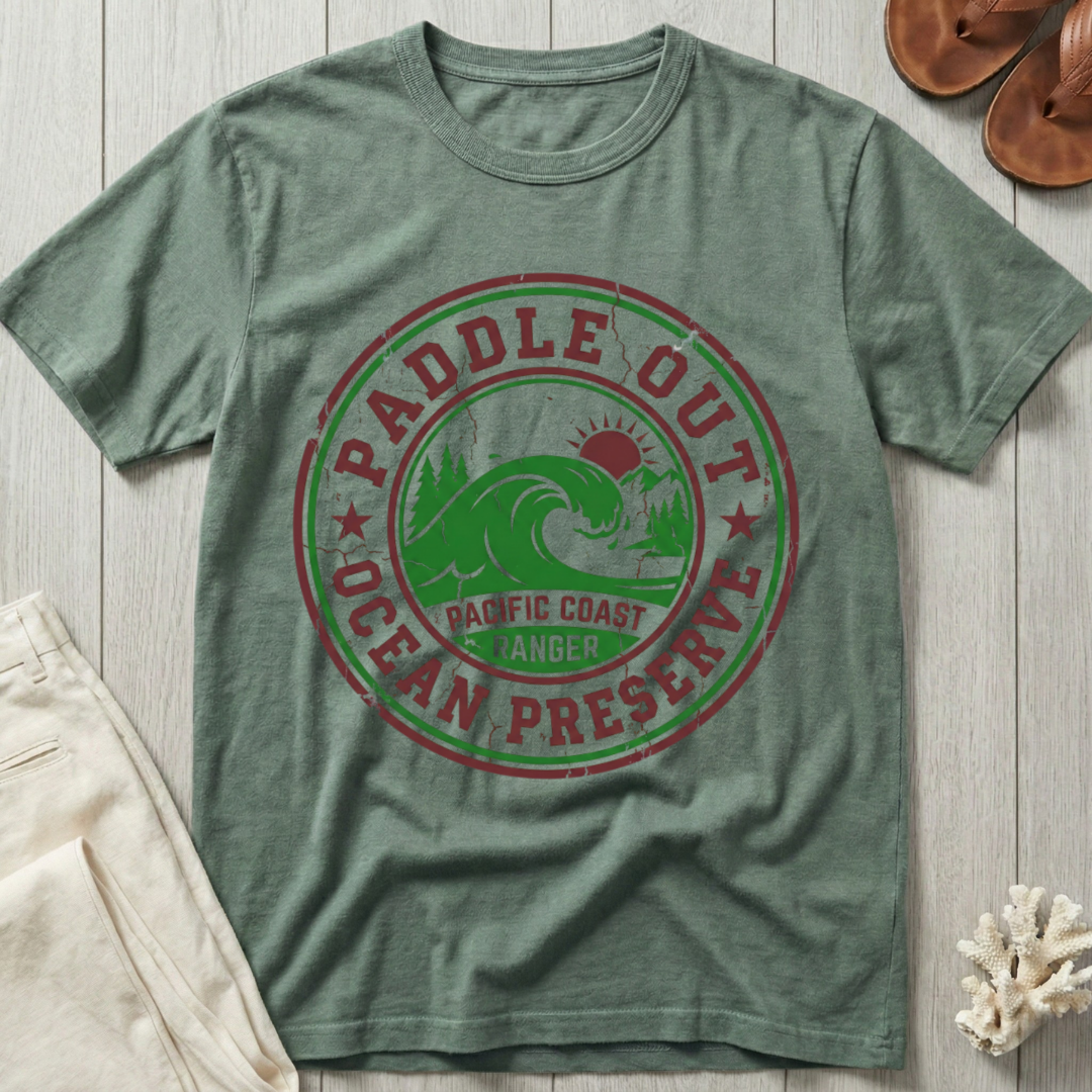 Paddle Out Ocean Preserve - Emblem T-Shirt