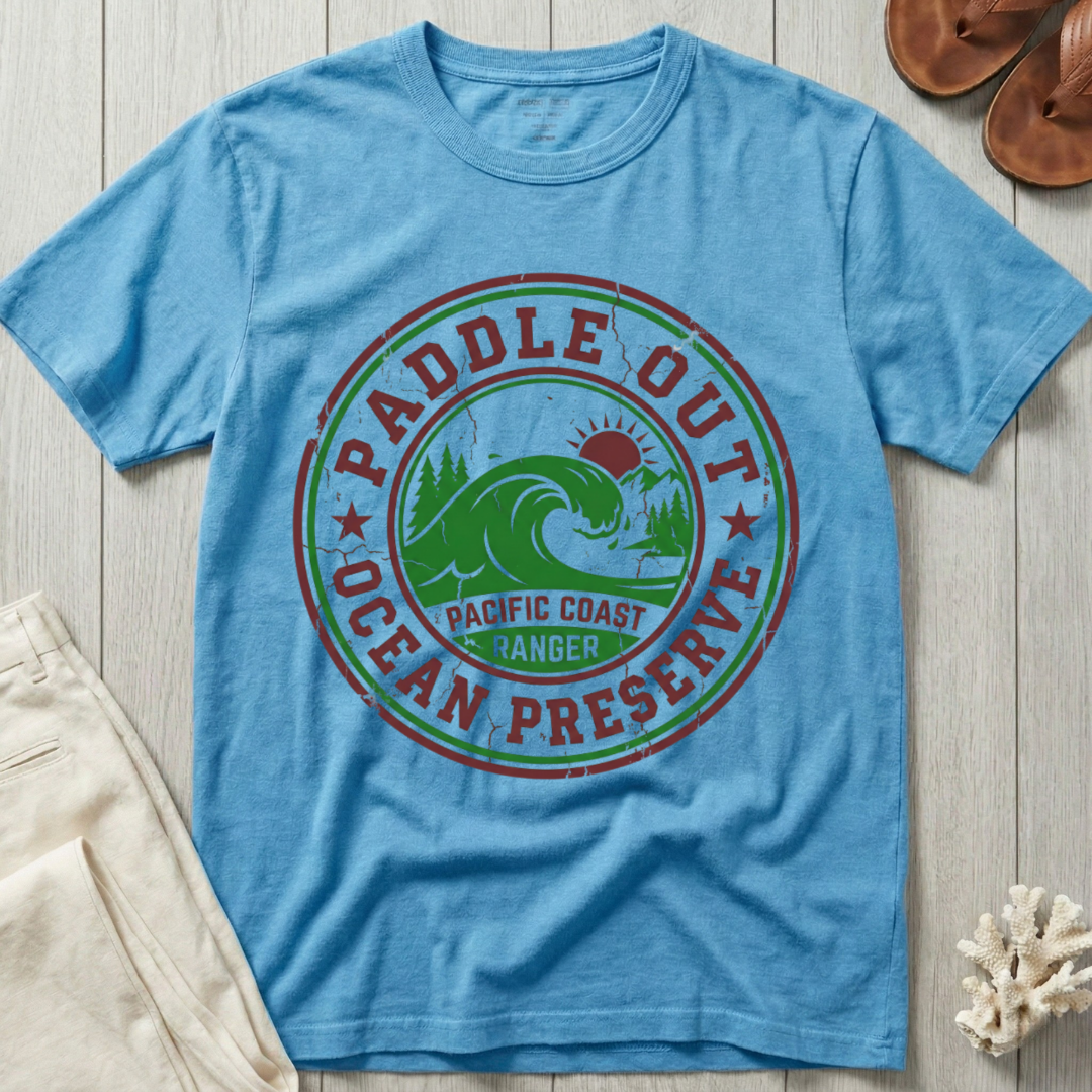 Paddle Out Ocean Preserve - Emblem T-Shirt