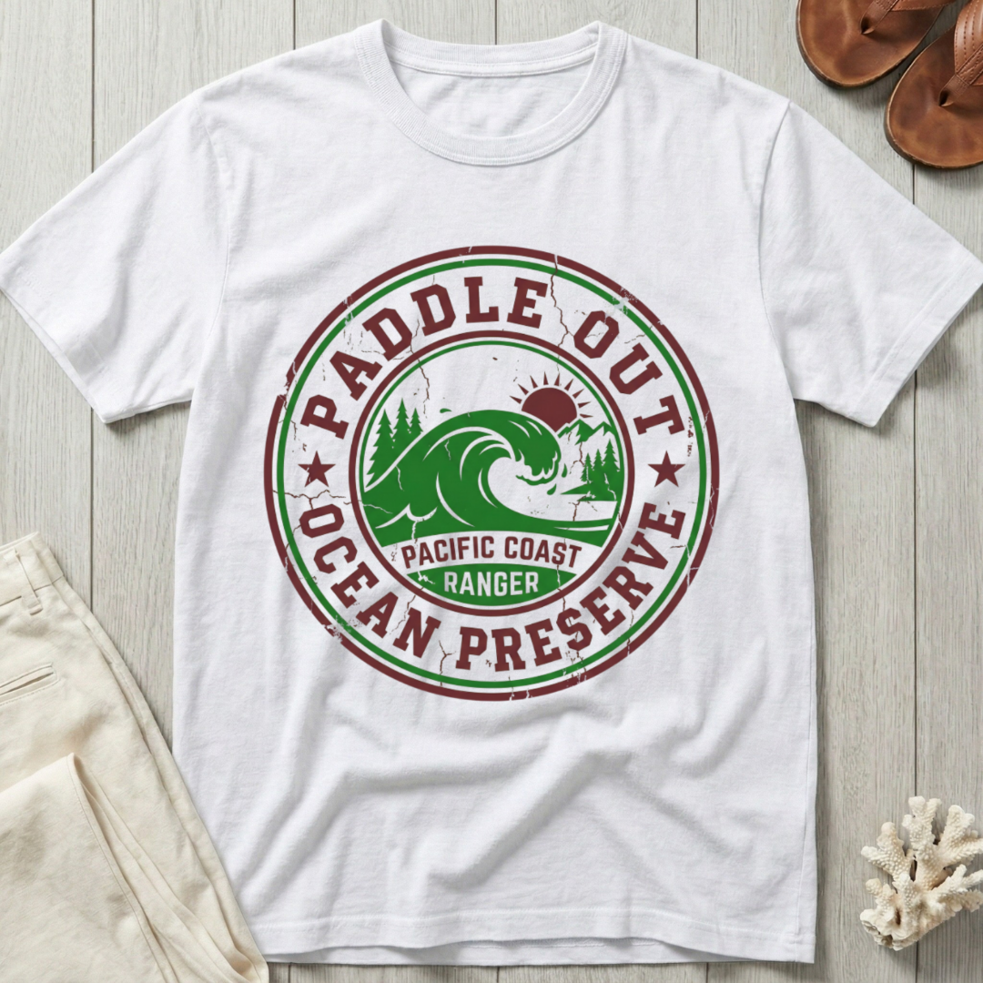 Paddle Out Ocean Preserve - Emblem T-Shirt