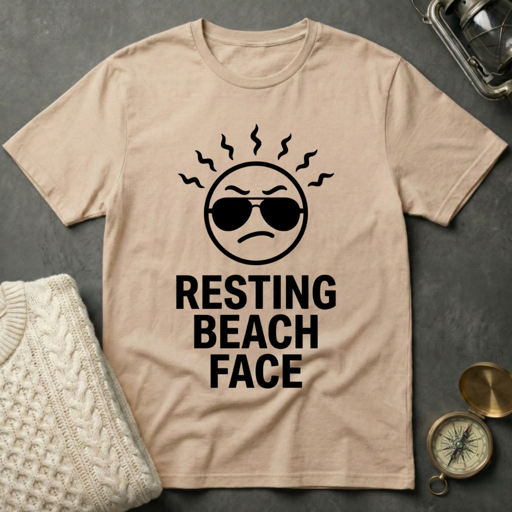 Resting Beach Face T-Shirt