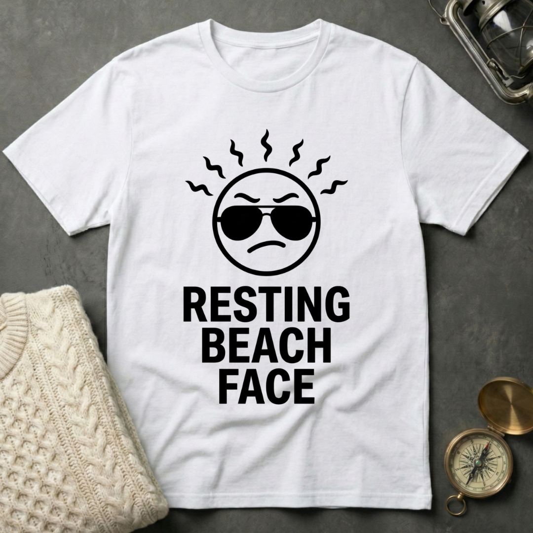 Resting Beach Face T-Shirt