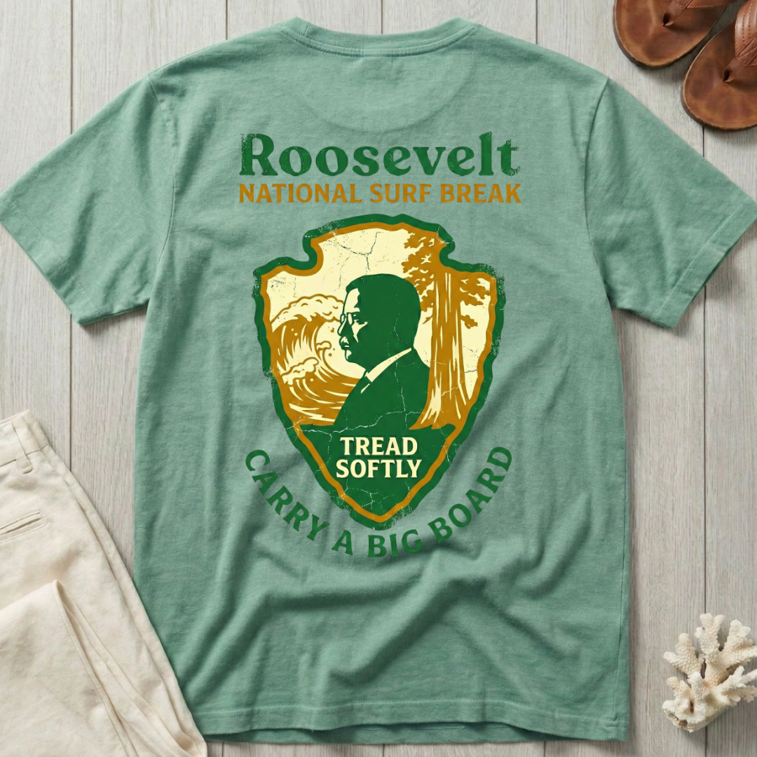 Roosevelt National Surf Break - Badge T-Shirt