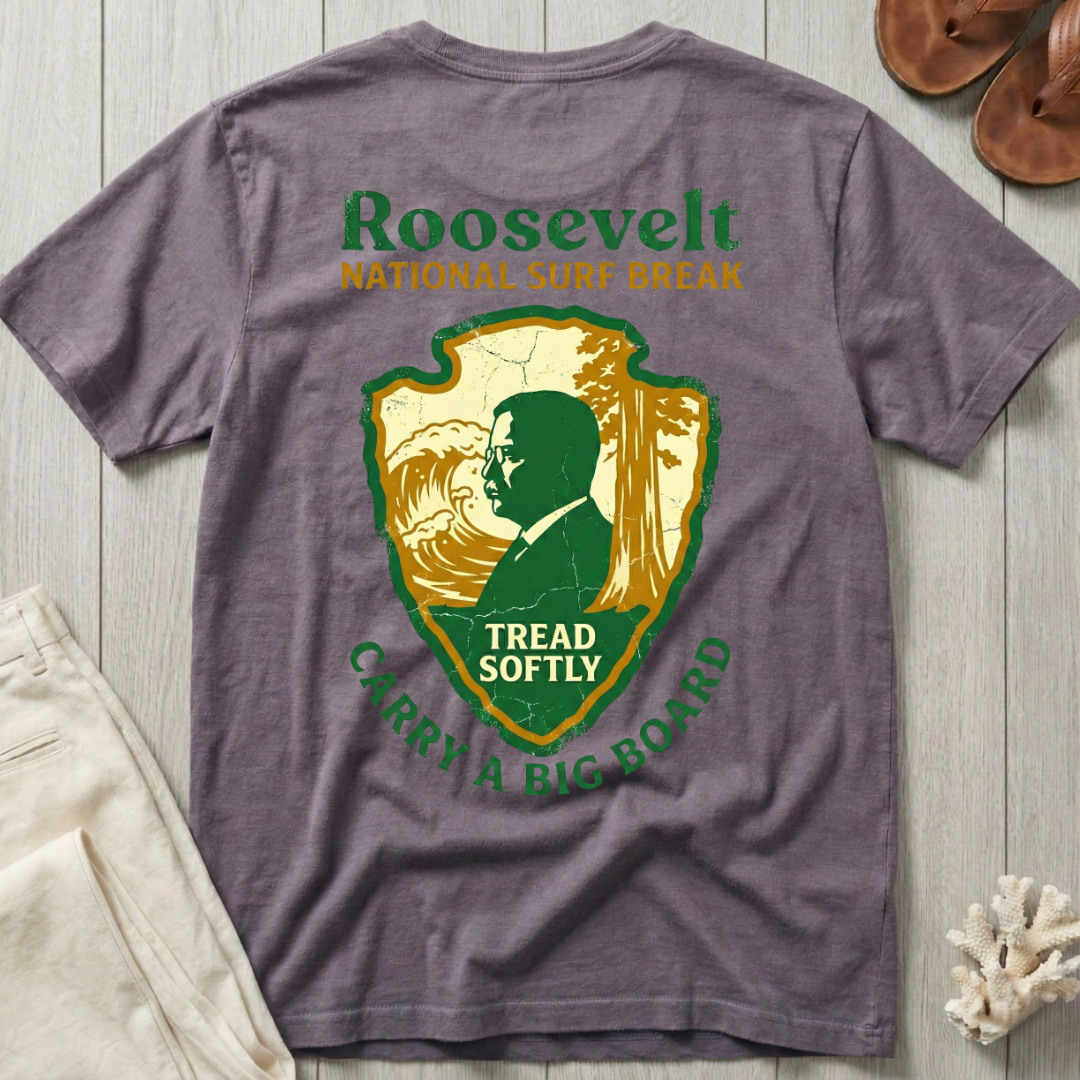 Roosevelt National Surf Break - Badge T-Shirt