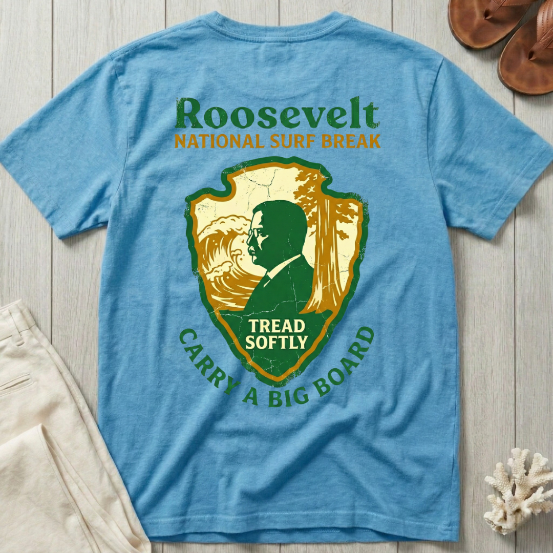 Roosevelt National Surf Break - Badge T-Shirt
