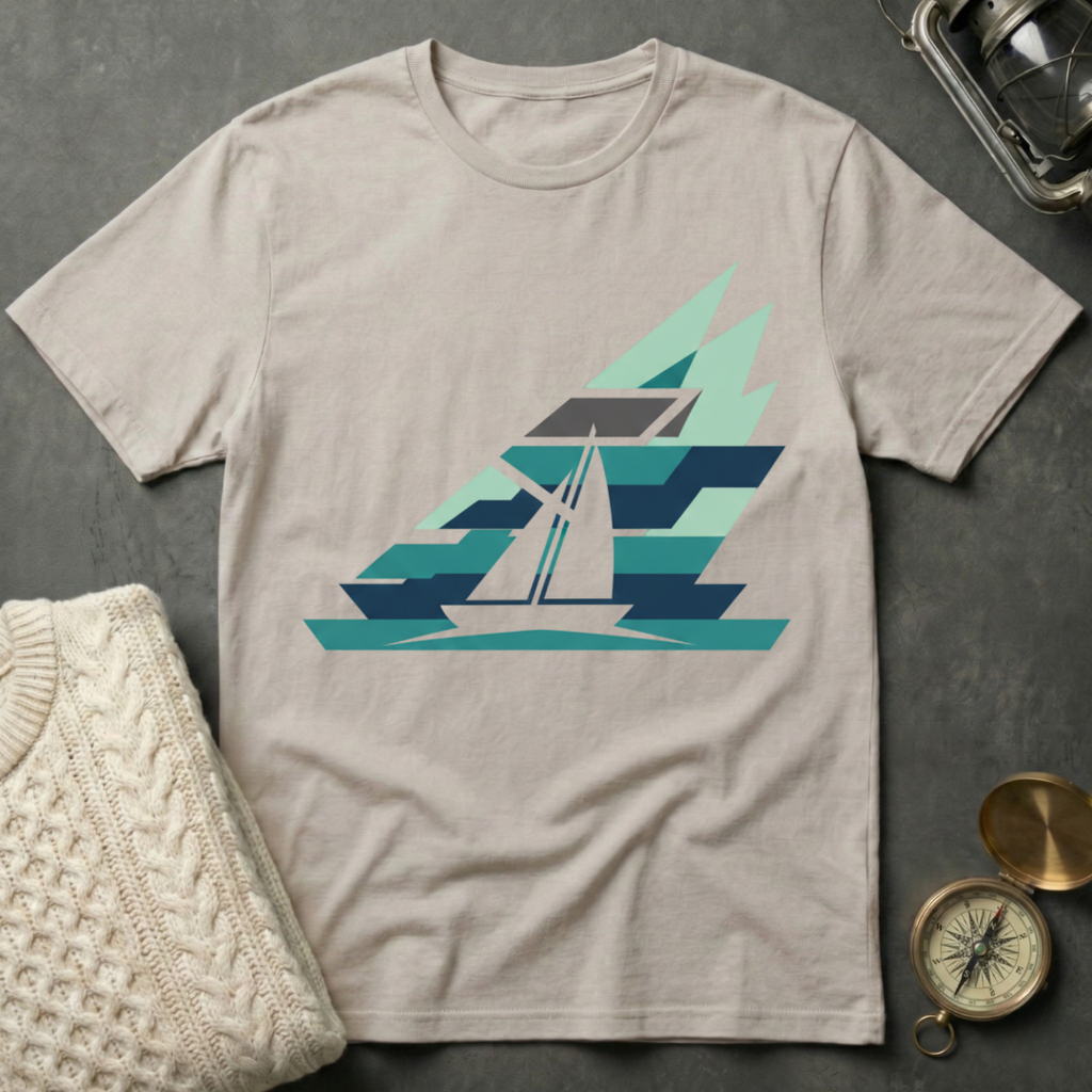 Sailboat - Shadowed T-Shirt