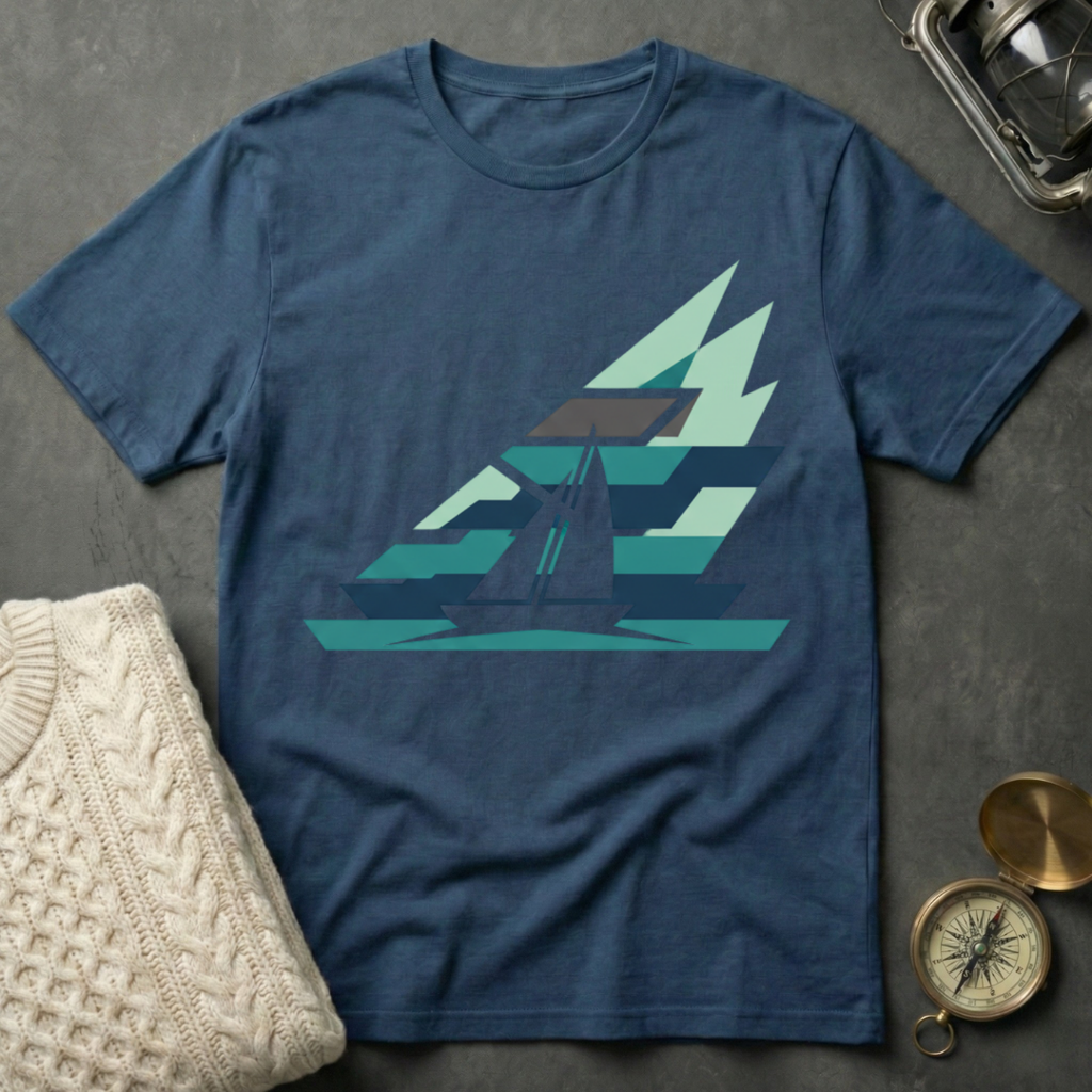 Sailboat - Shadowed T-Shirt