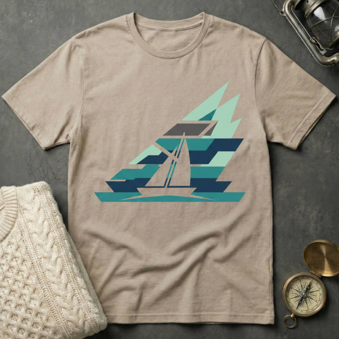 Sailboat - Shadowed T-Shirt