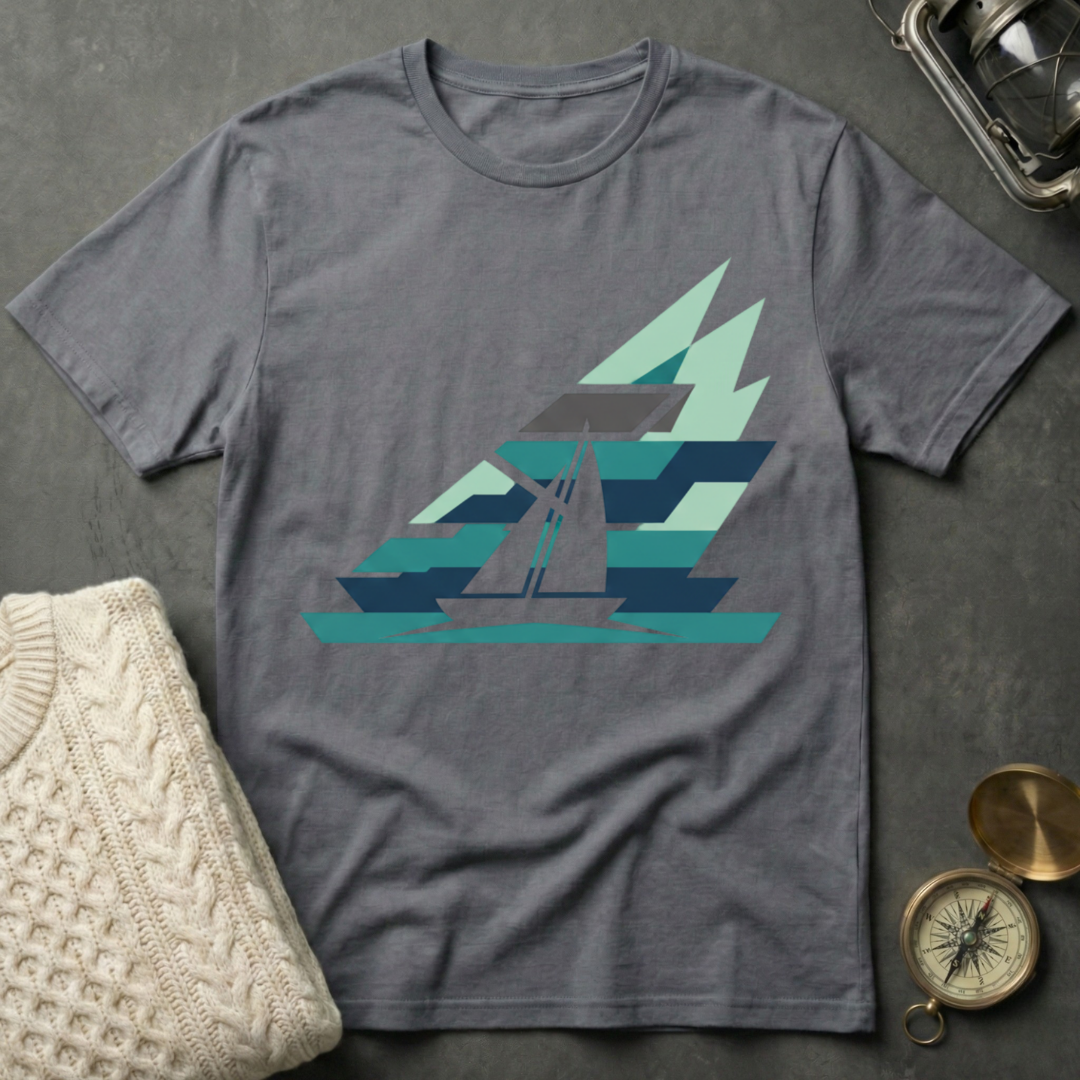 Sailboat - Shadowed T-Shirt