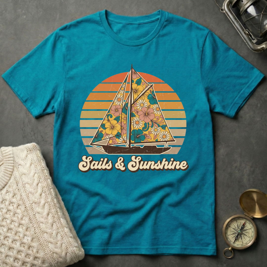 Sails & Sunshine - Retro T-Shirt