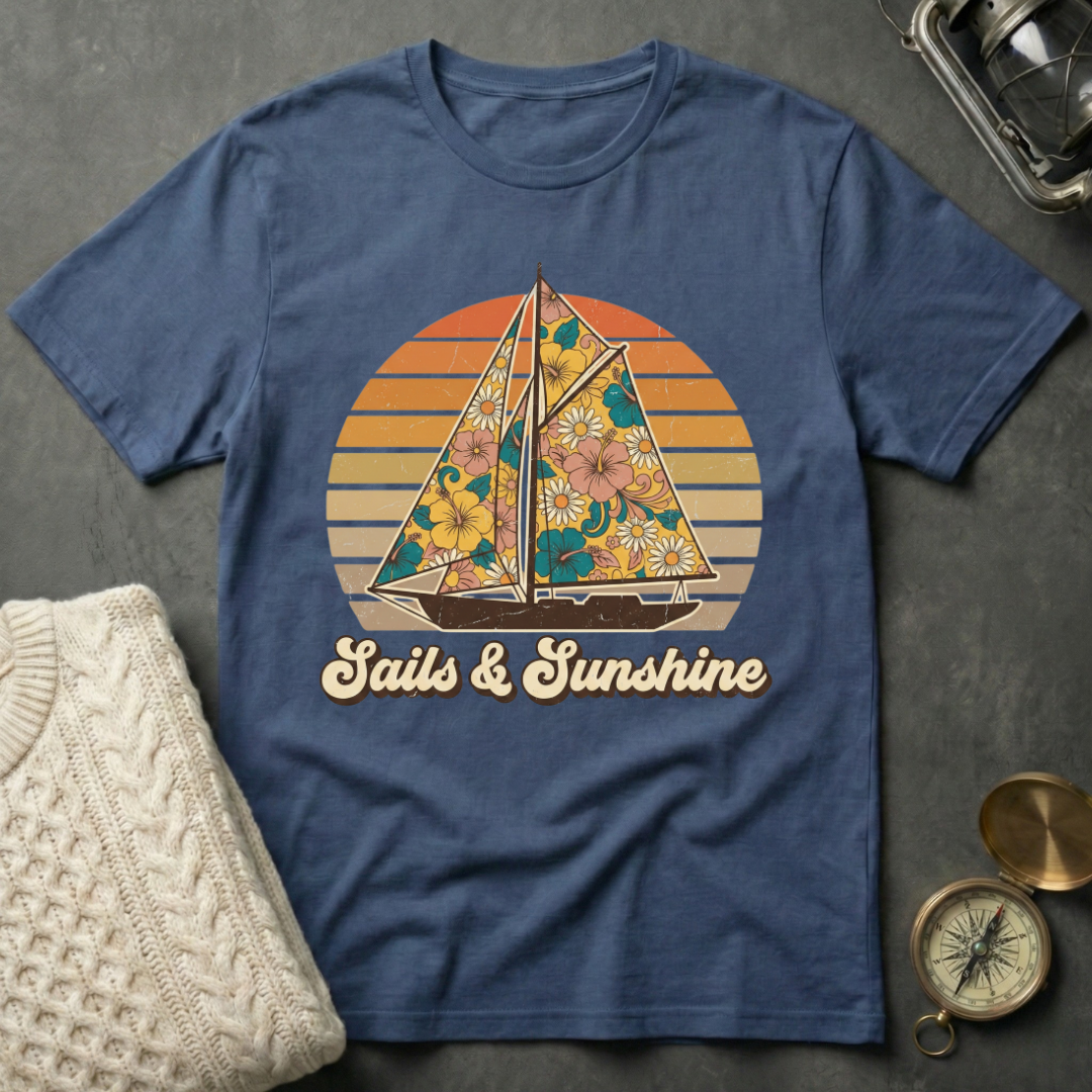 Sails & Sunshine - Retro T-Shirt