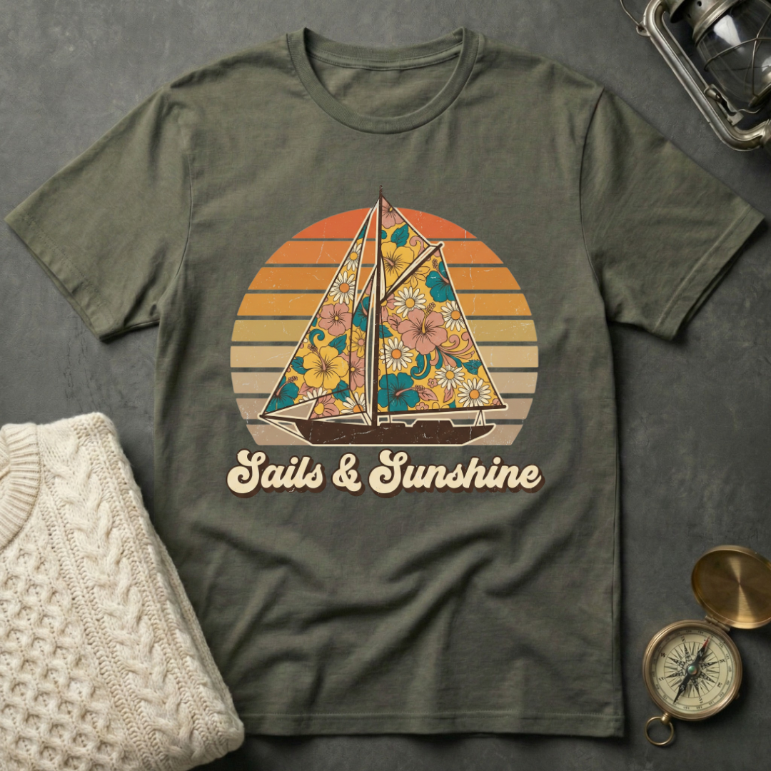 Sails & Sunshine - Retro T-Shirt