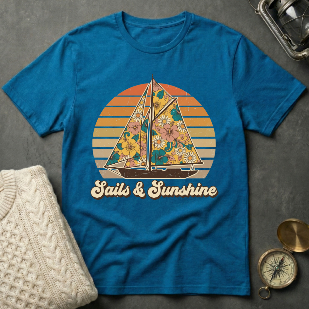 Sails & Sunshine - Retro T-Shirt