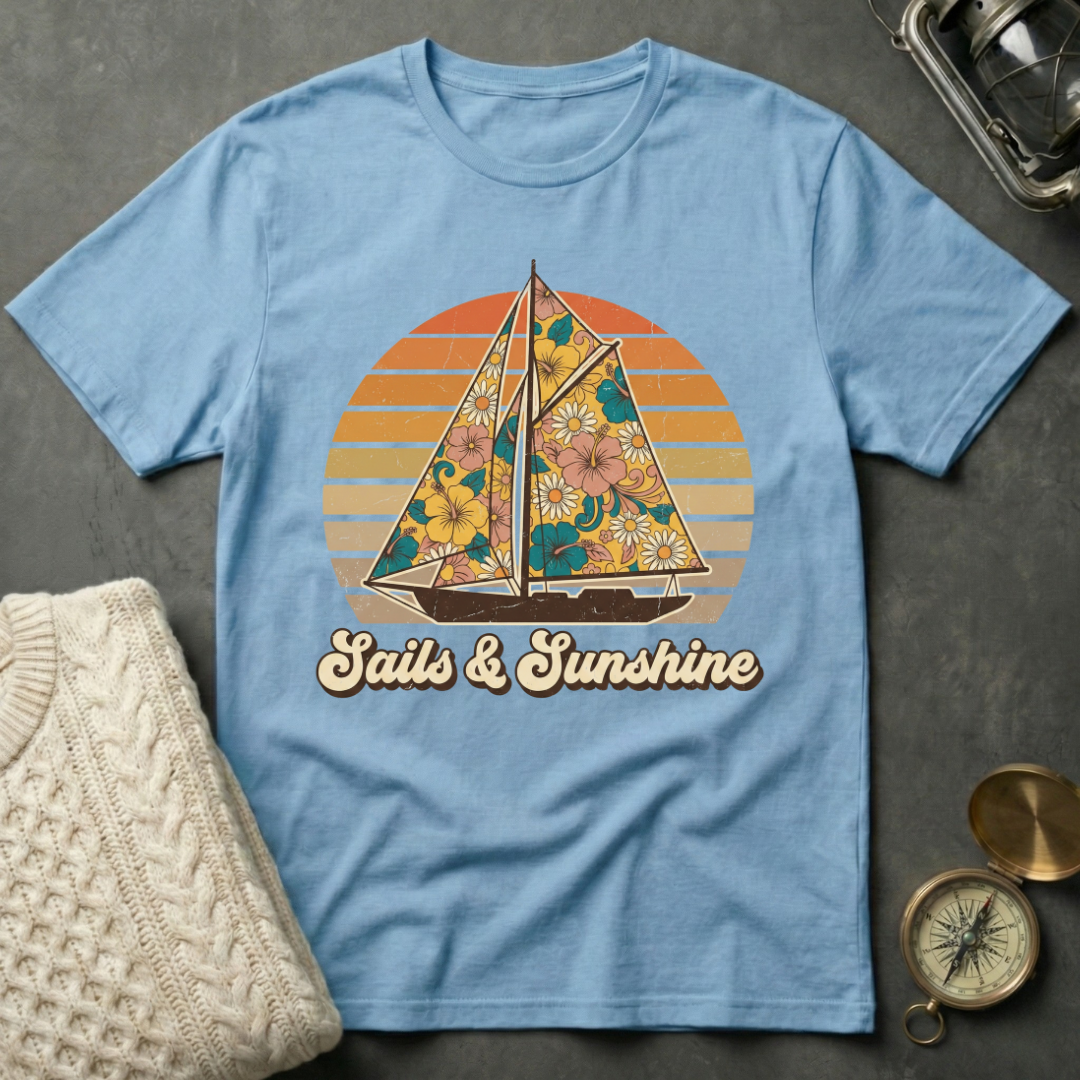 Sails & Sunshine - Retro T-Shirt