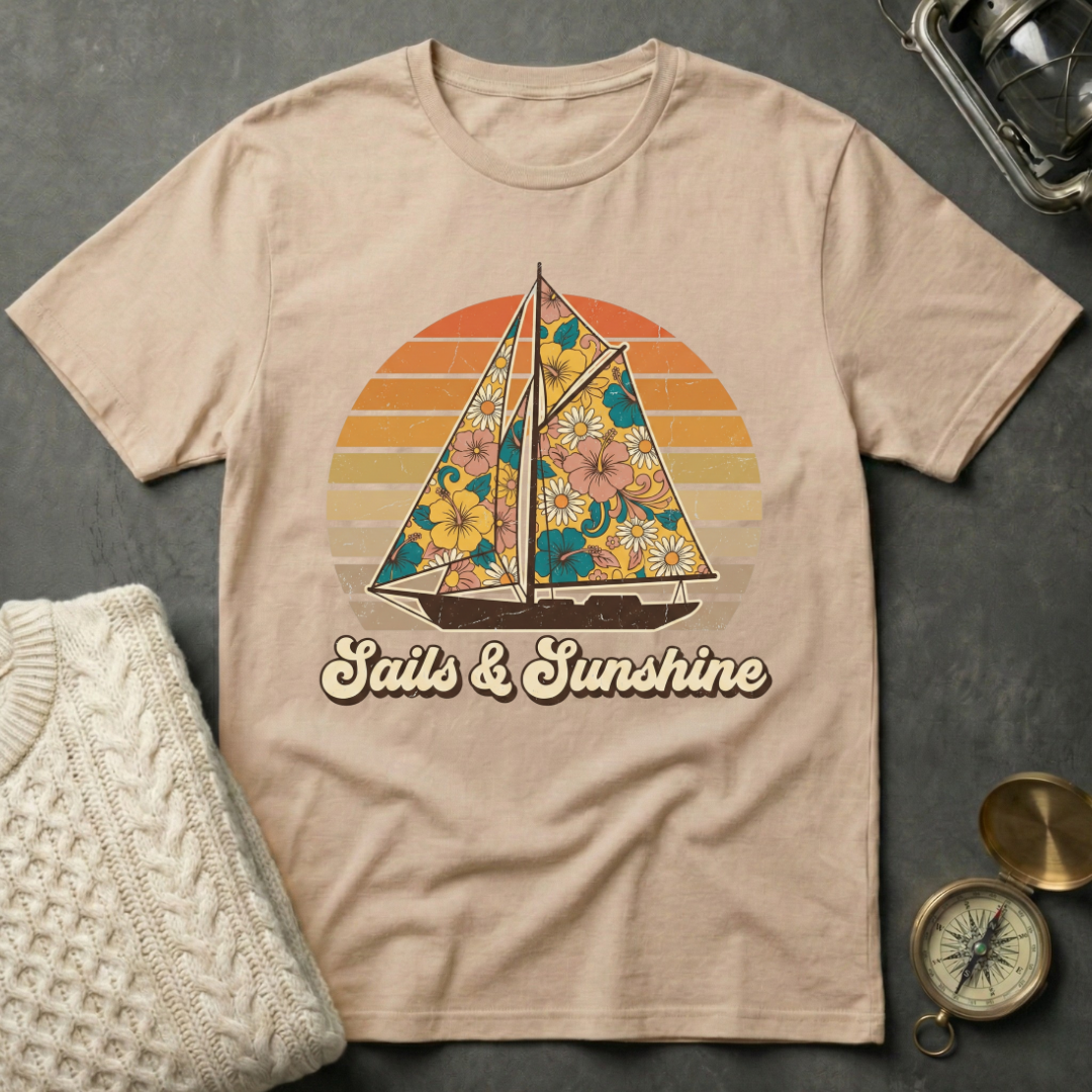 Sails & Sunshine - Retro T-Shirt