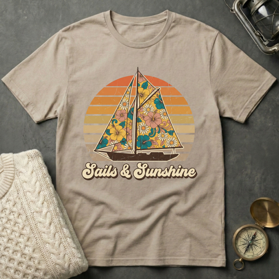 Sails & Sunshine - Retro T-Shirt
